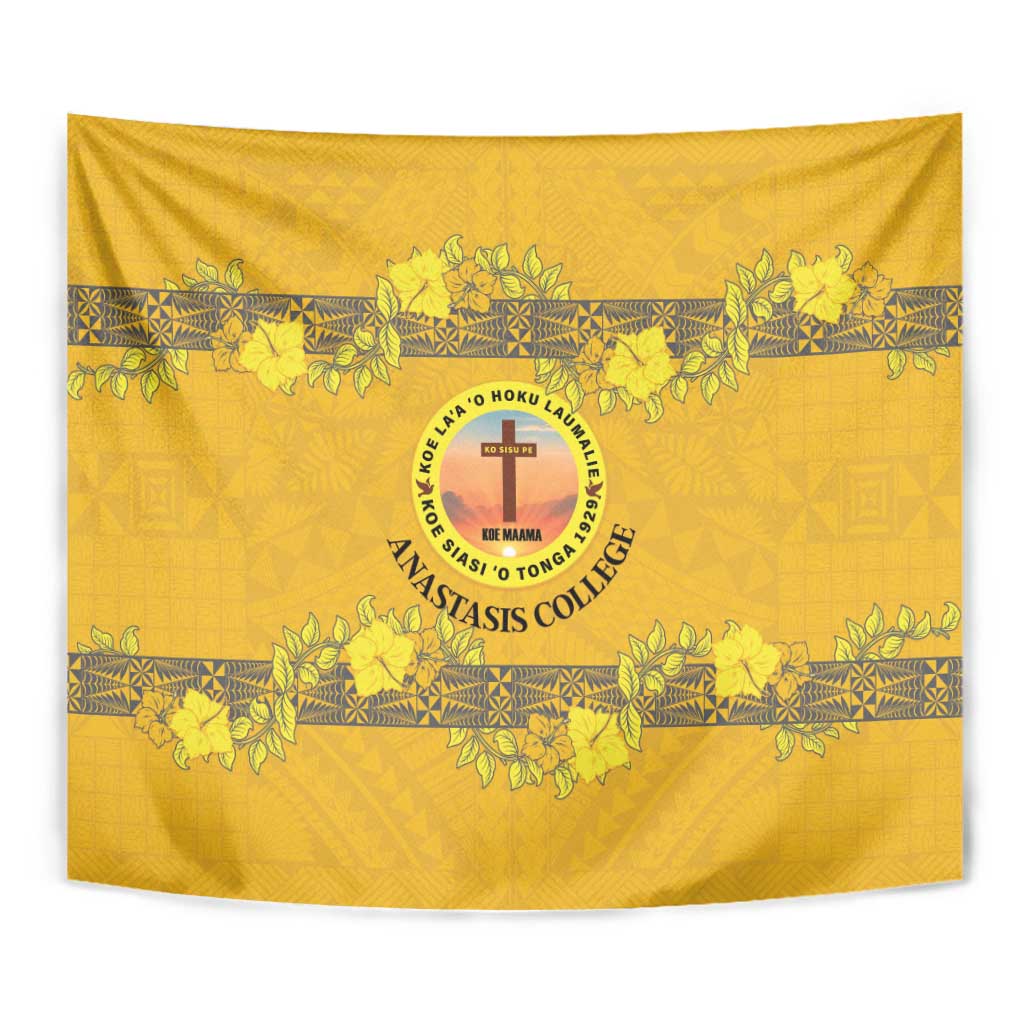 Tonga Anastasis College Tapestry Tongan Ngatu Kupesi Pattern - Polynesian Pride