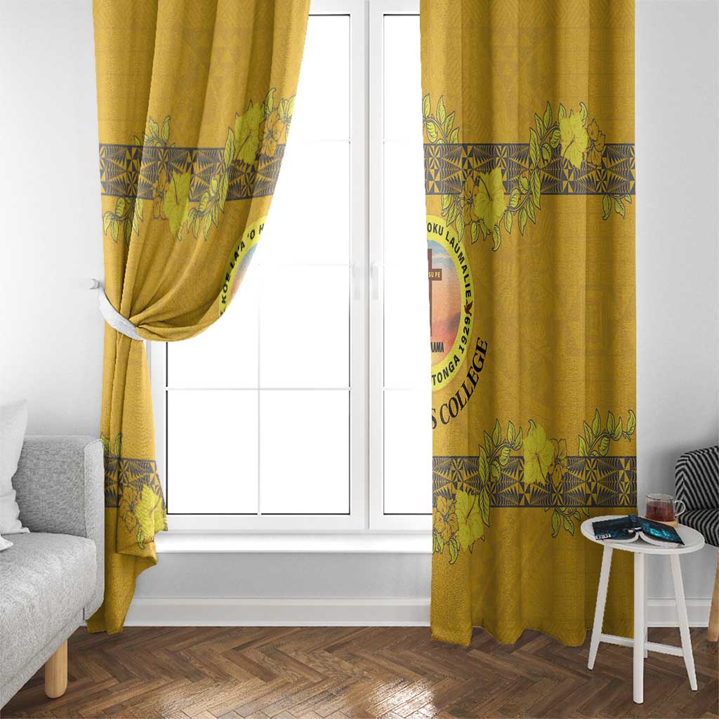 Tonga Anastasis College Window Curtain Tongan Ngatu Kupesi Pattern LT05 - Polynesian Pride