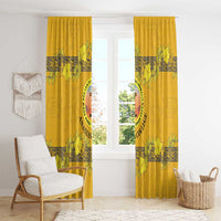 Tonga Anastasis College Window Curtain Tongan Ngatu Kupesi Pattern LT05 - Polynesian Pride
