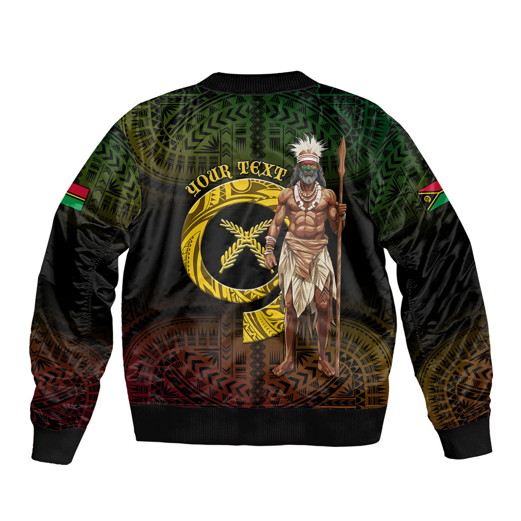 Personalised Vanuatu Custom Chiefs Day Bomber Jacket Pig Tusk Simple Style LT05 - Polynesian Pride