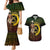 Personalised Vanuatu Custom Chiefs Day Couples Matching Mermaid Dress and Hawaiian Shirt Pig Tusk Simple Style LT05 Black - Polynesian Pride