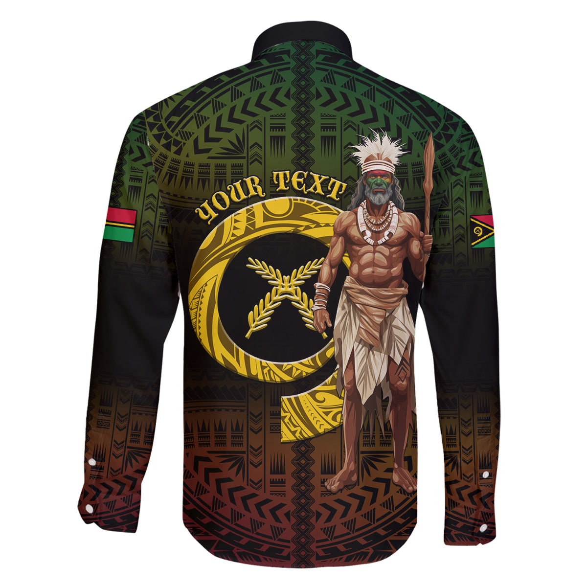 Personalised Vanuatu Custom Chiefs Day Family Matching Long Sleeve Bodycon Dress and Hawaiian Shirt Pig Tusk Simple Style LT05 - Polynesian Pride