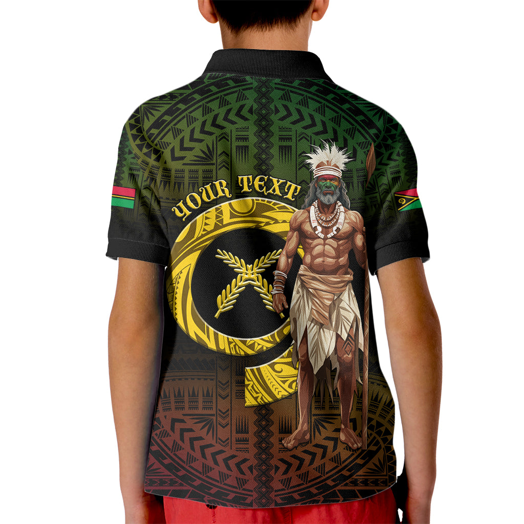 Personalised Vanuatu Custom Chiefs Day Kid Polo Shirt Pig Tusk Simple Style LT05 - Polynesian Pride