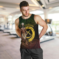 Personalised Vanuatu Custom Chiefs Day Men Tank Top Pig Tusk Simple Style LT05 Black - Polynesian Pride