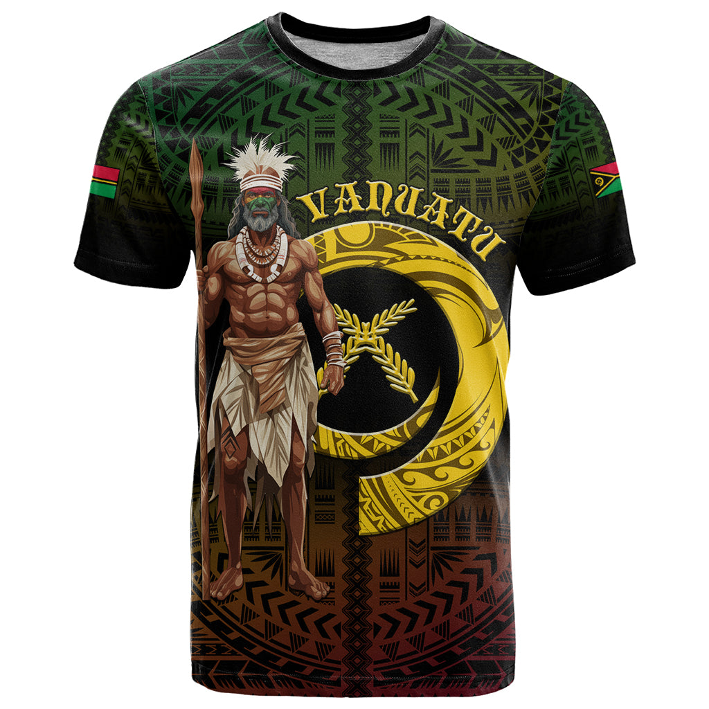 Personalised Vanuatu Custom Chiefs Day T Shirt Pig Tusk Simple Style LT05 Black - Polynesian Pride