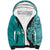 Cook Islands Sherpa Hoodie Teal Hibiscus And Stars