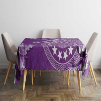 Cook Islands Tablecloth Purple Hibiscus And Stars