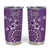 Cook Islands Tumbler Cup Purple Hibiscus And Stars