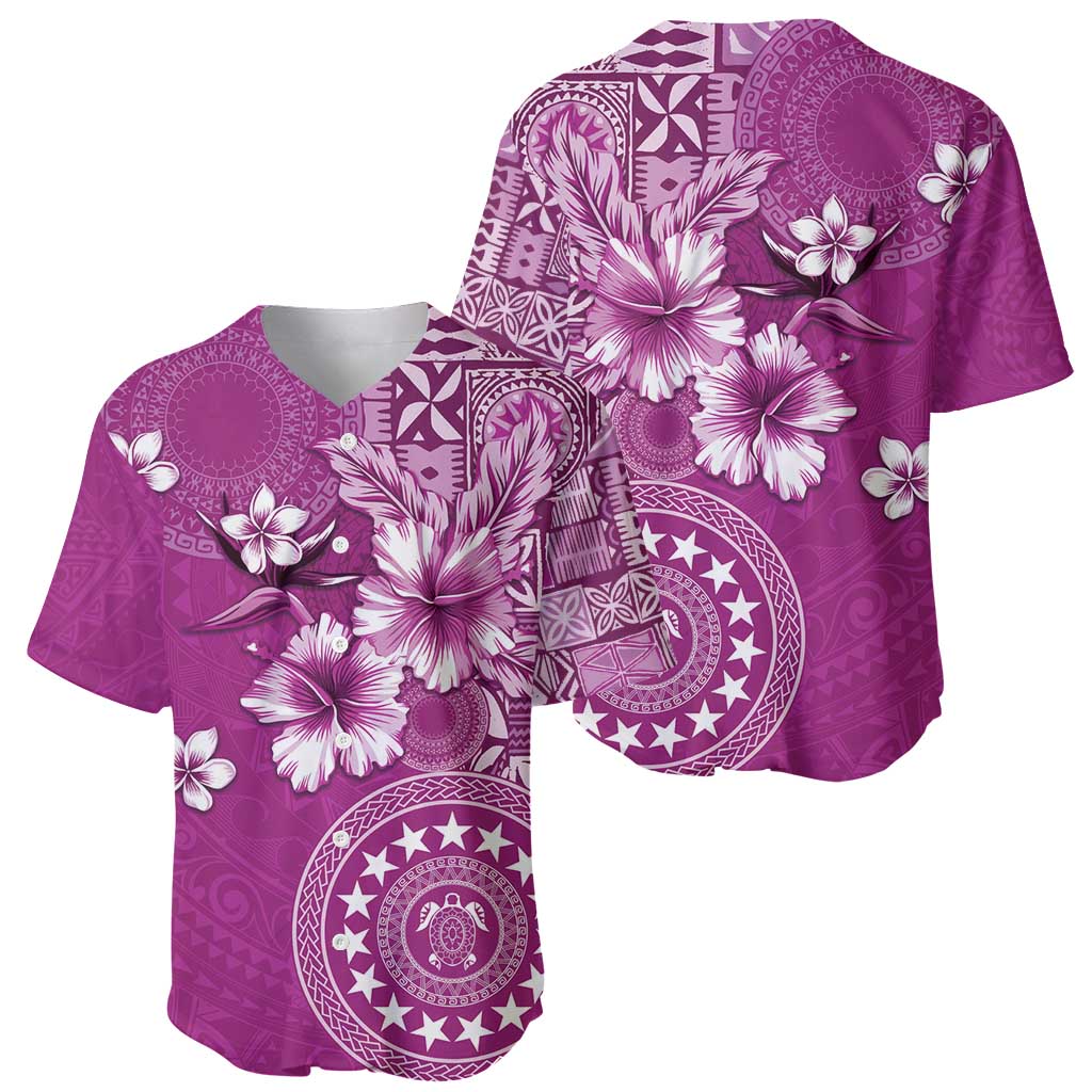 Cook Islands Baseball Jersey Fandango Hibiscus And Stars