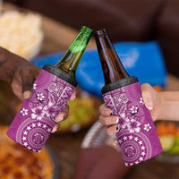 Cook Islands 4 in 1 Can Cooler Tumbler Fandango Hibiscus And Stars