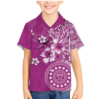 Cook Islands Family Matching Mermaid Dress and Hawaiian Shirt Fandango Hibiscus And Stars