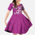 Cook Islands Family Matching Off The Shoulder Long Sleeve Dress and Hawaiian Shirt Fandango Hibiscus And Stars