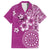 Cook Islands Family Matching Short Sleeve Bodycon Dress and Hawaiian Shirt Fandango Hibiscus And Stars