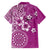 Cook Islands Family Matching Short Sleeve Bodycon Dress and Hawaiian Shirt Fandango Hibiscus And Stars
