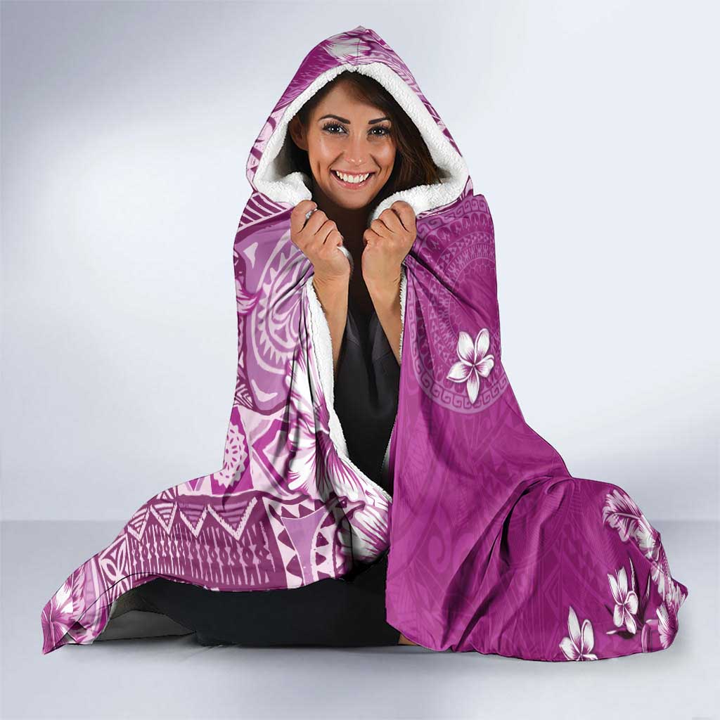 Cook Islands Hooded Blanket Fandango Hibiscus And Stars