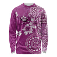 Cook Islands Long Sleeve Shirt Fandango Hibiscus And Stars