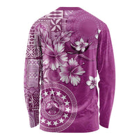Cook Islands Long Sleeve Shirt Fandango Hibiscus And Stars