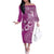 Cook Islands Off The Shoulder Long Sleeve Dress Fandango Hibiscus And Stars