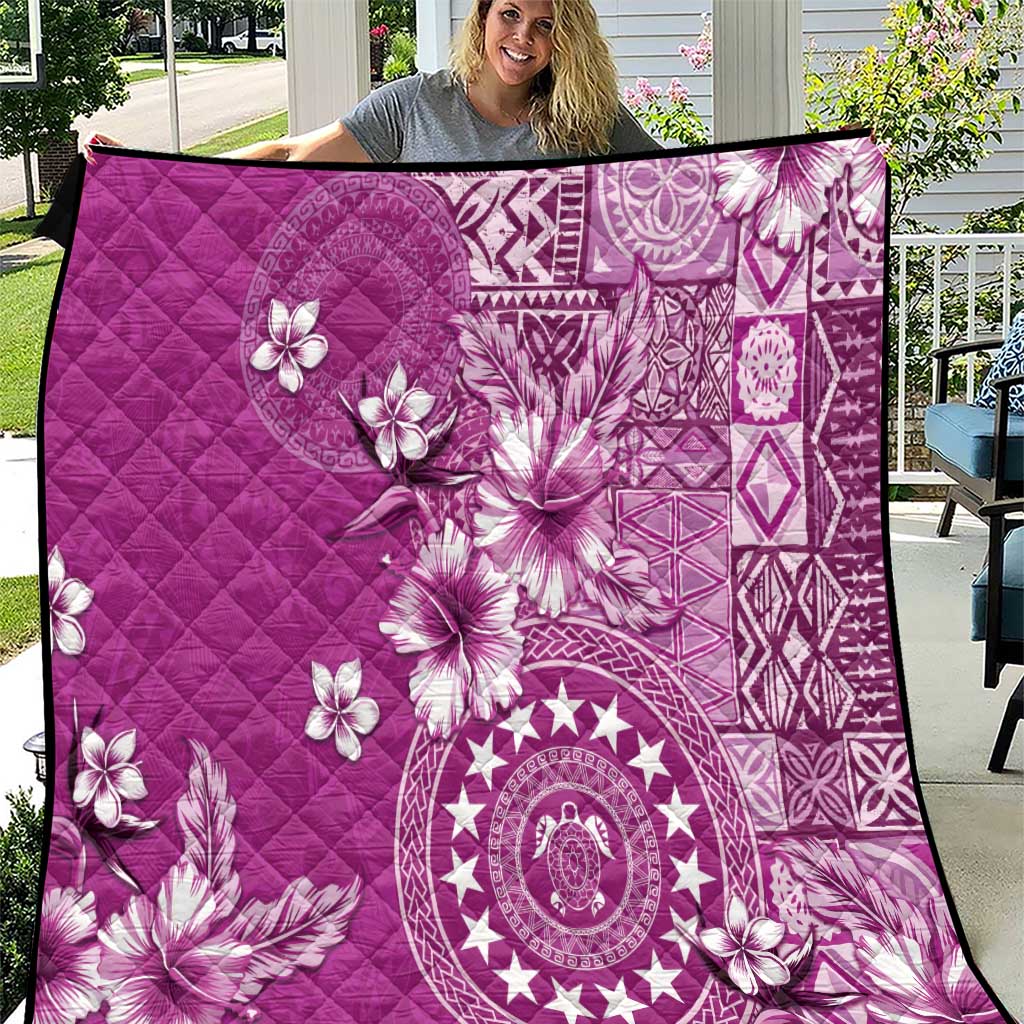 Cook Islands Quilt Fandango Hibiscus And Stars