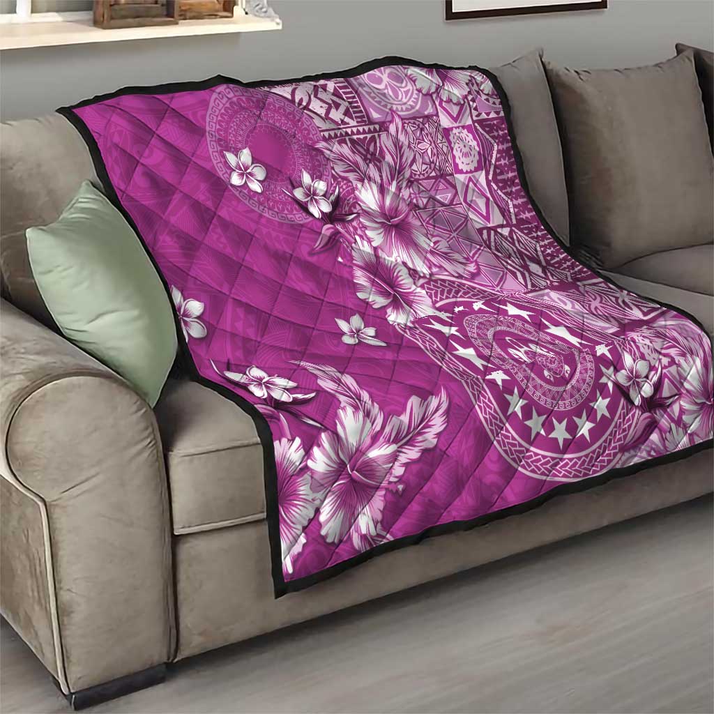 Cook Islands Quilt Fandango Hibiscus And Stars