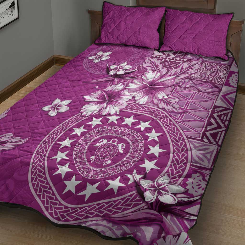 Cook Islands Quilt Bed Set Fandango Hibiscus And Stars