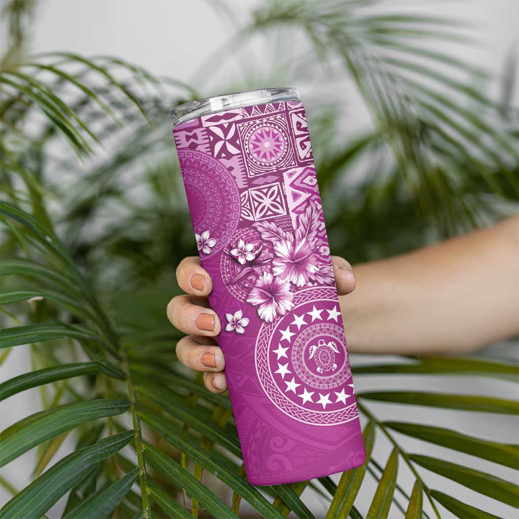 Cook Islands Skinny Tumbler Fandango Hibiscus And Stars