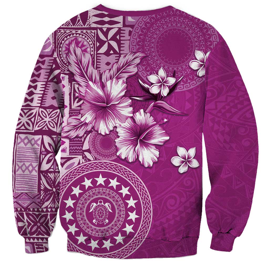 Cook Islands Sweatshirt Fandango Hibiscus And Stars