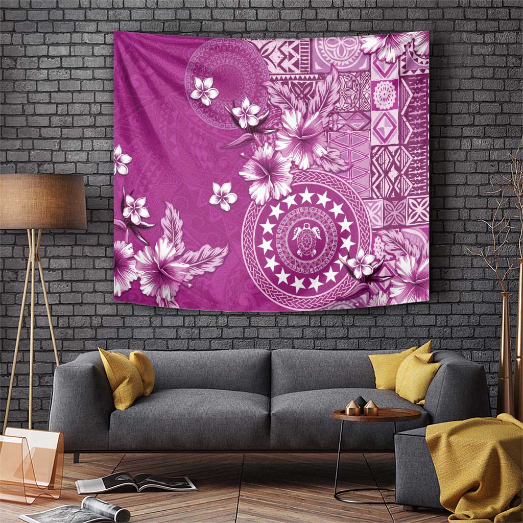Cook Islands Tapestry Fandango Hibiscus And Stars