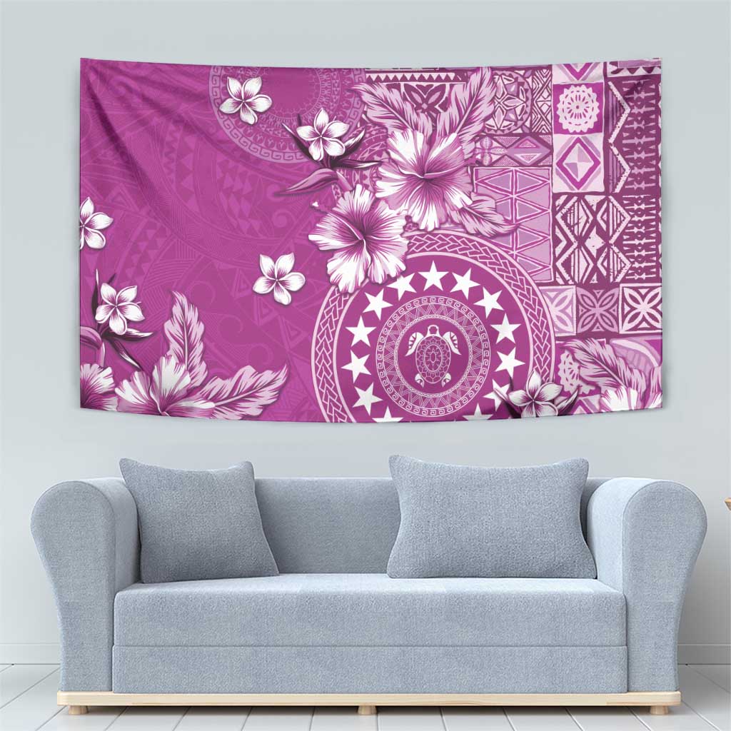 Cook Islands Tapestry Fandango Hibiscus And Stars