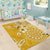 Cook Islands Area Rug Yellow Hibiscus And Stars