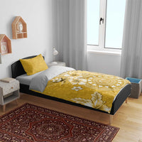 Cook Islands Bedding Set Yellow Hibiscus And Stars