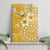 Cook Islands Canvas Wall Art Yellow Hibiscus And Stars