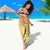Cook Islands Sarong Yellow Hibiscus And Stars