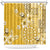 Cook Islands Shower Curtain Yellow Hibiscus And Stars