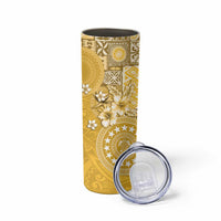 Cook Islands Skinny Tumbler Yellow Hibiscus And Stars