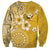 Cook Islands Sweatshirt Yellow Hibiscus And Stars