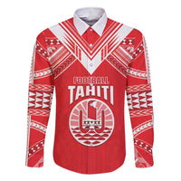 Custom Tahiti Football Family Matching Short Sleeve Bodycon Dress and Hawaiian Shirt Coat Of Arms Polynesian Tribal Pattern