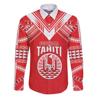 Custom Tahiti Football Family Matching Tank Maxi Dress and Hawaiian Shirt Coat Of Arms Polynesian Tribal Pattern