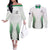 Custom New Zealand Fern Football Couples Matching Off The Shoulder Long Sleeve Dress and Long Sleeve Button Shirt Simple Style