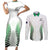 Custom New Zealand Fern Football Couples Matching Short Sleeve Bodycon Dress and Long Sleeve Button Shirt Simple Style