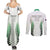 Custom New Zealand Fern Football Couples Matching Summer Maxi Dress and Long Sleeve Button Shirt Simple Style