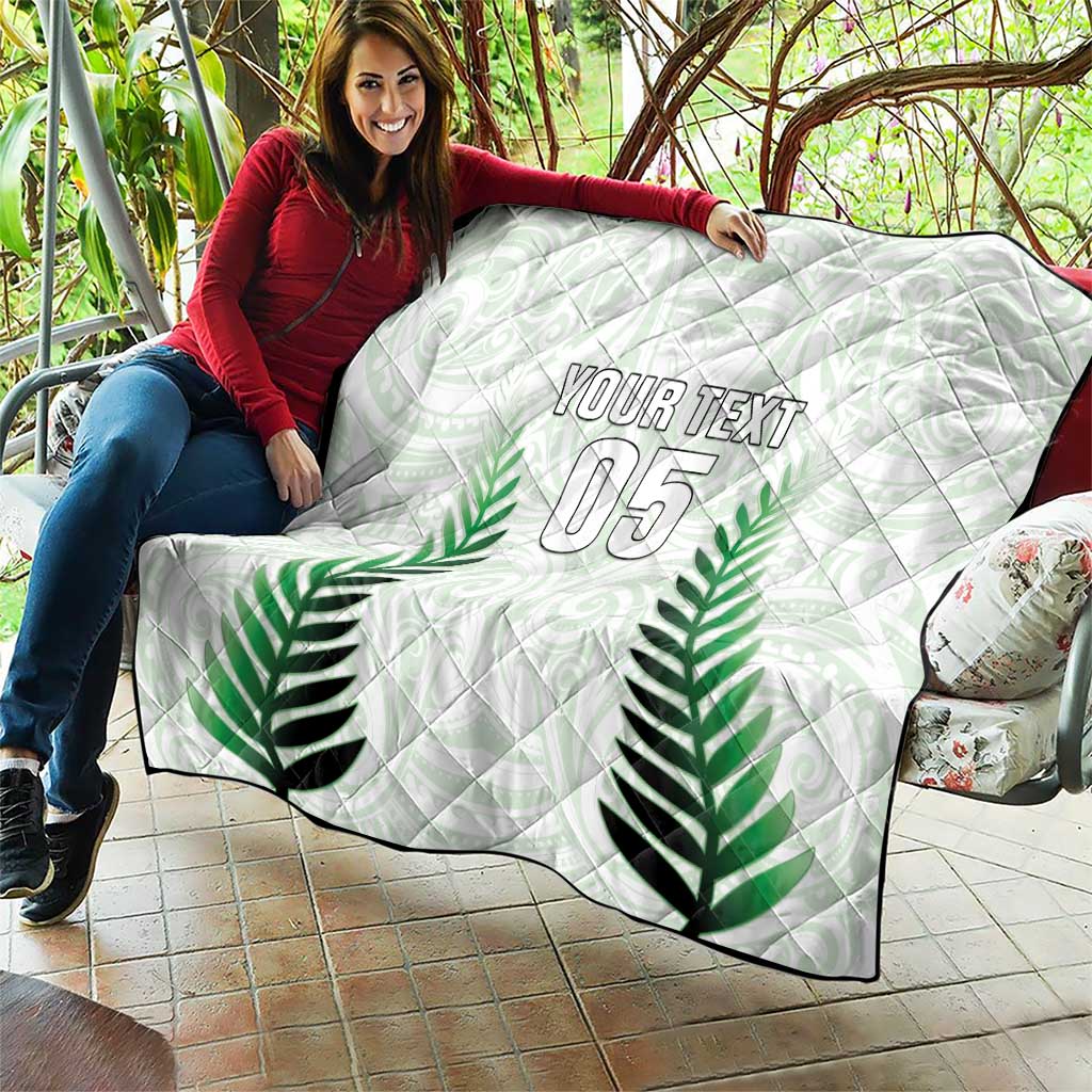 Custom New Zealand Fern Football Quilt Simple Style LT05 - Polynesian Pride