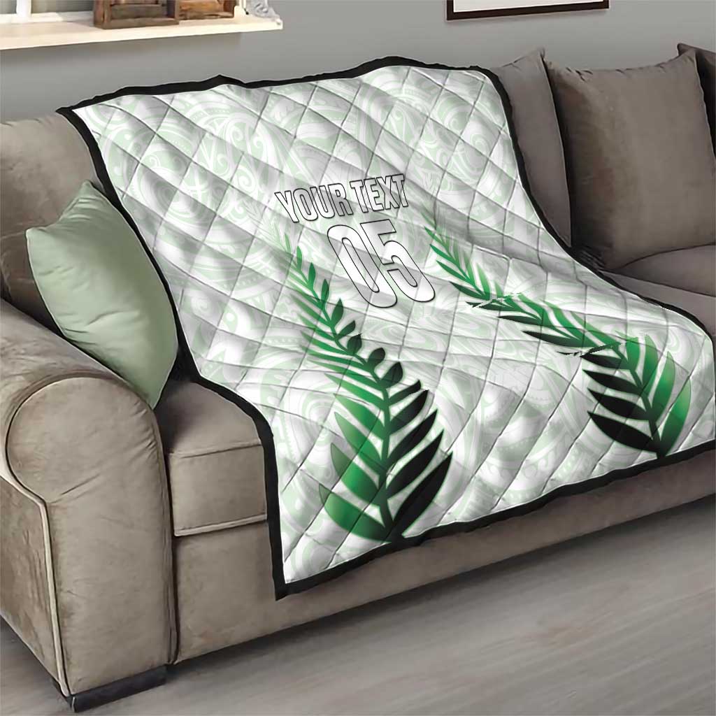 Custom New Zealand Fern Football Quilt Simple Style LT05 - Polynesian Pride