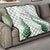 Custom New Zealand Fern Football Quilt Simple Style