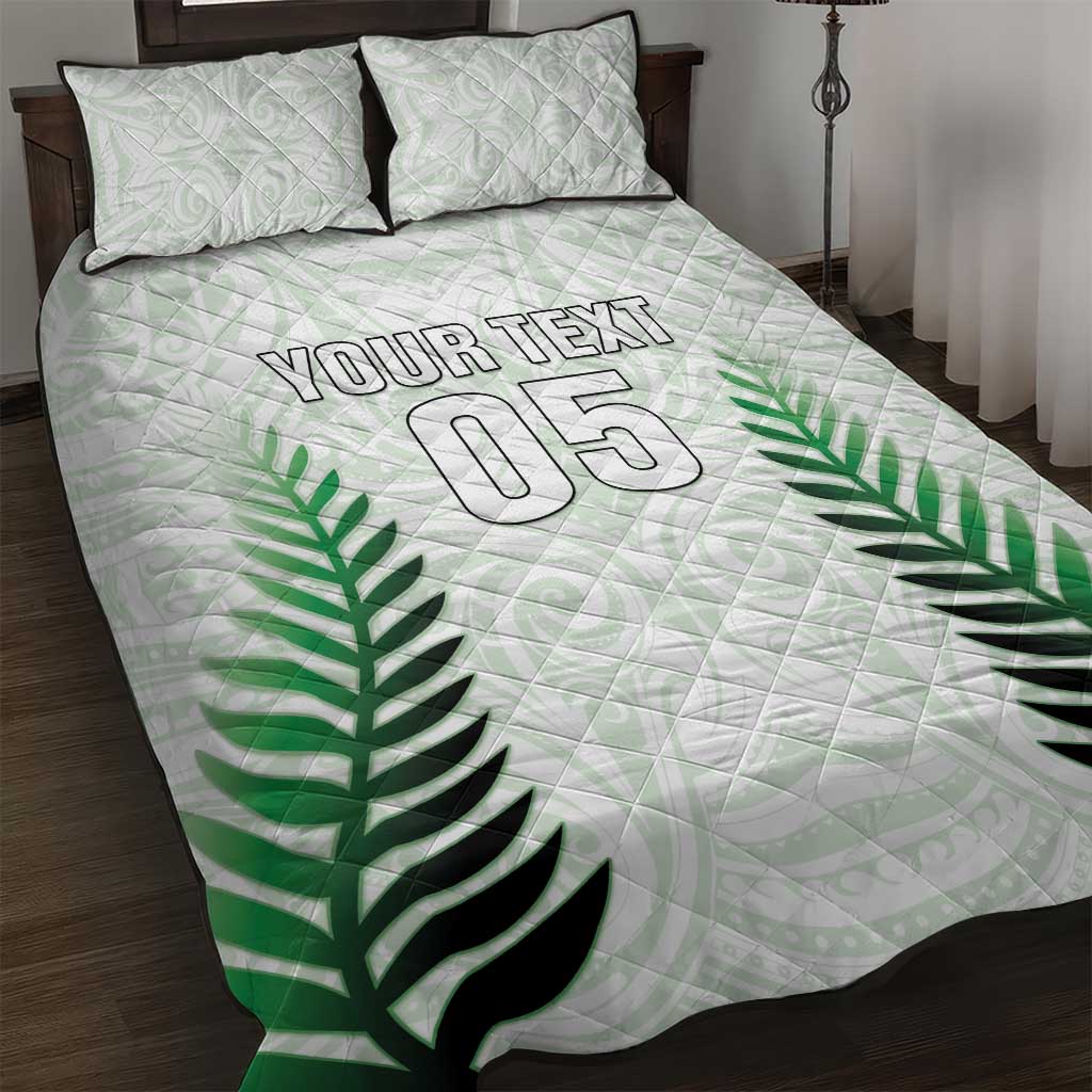 Custom New Zealand Fern Football Quilt Bed Set Simple Style