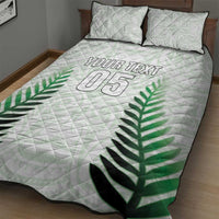 Custom New Zealand Fern Football Quilt Bed Set Simple Style
