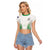 Custom New Zealand Fern Football Raglan Cropped T Shirt Simple Style