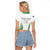 Custom New Zealand Fern Football Raglan Cropped T Shirt Simple Style
