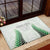 Custom New Zealand Fern Football Rubber Doormat Simple Style