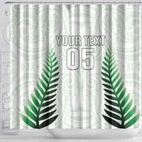 Custom New Zealand Fern Football Shower Curtain Simple Style LT05 - Polynesian Pride